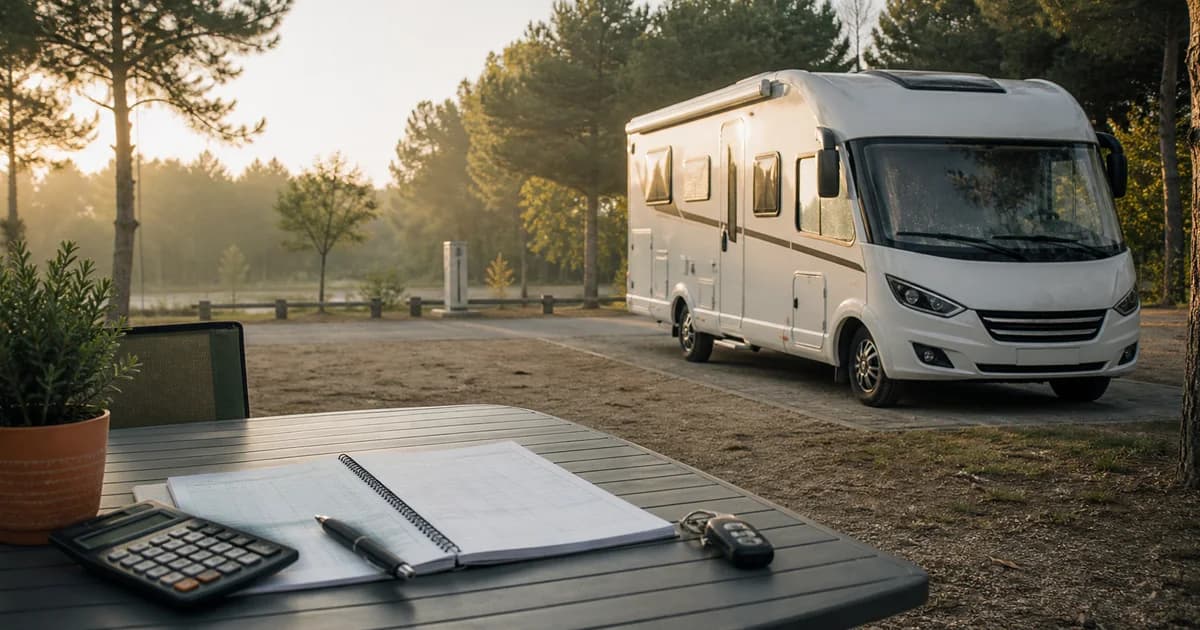 Plantilla visual para calcular los costes anuales de una autocaravana